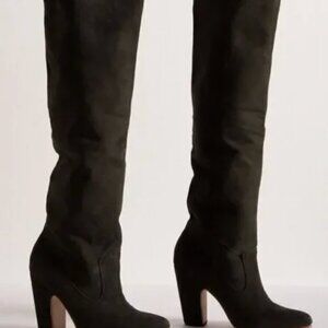 Ulla Johnson Black Over the Knee Boots